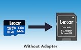 Lexar 64GB Micro SD Card microSDXC 100MB/s A1 Class 10 U3 V30 Phone Tablet view 2