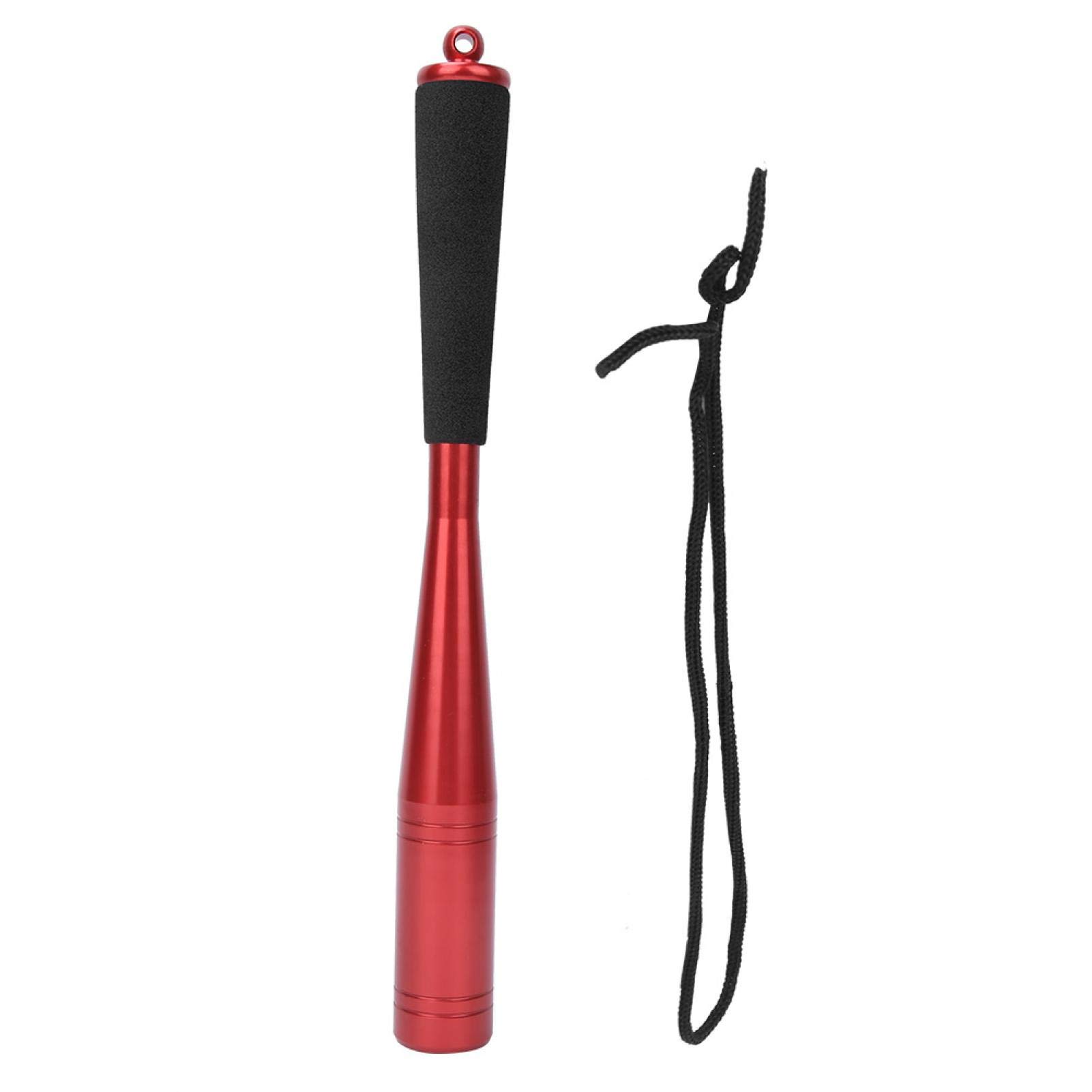 Starbun Fishing Bat - 25mm Diameter Fishing Bat Tool Aluminium Alloy Head 2 Colours Fish Priest with Foam Handle(red)