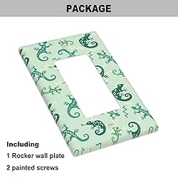 Pznen Reptile Rocker Switch Plate Covers Lizard