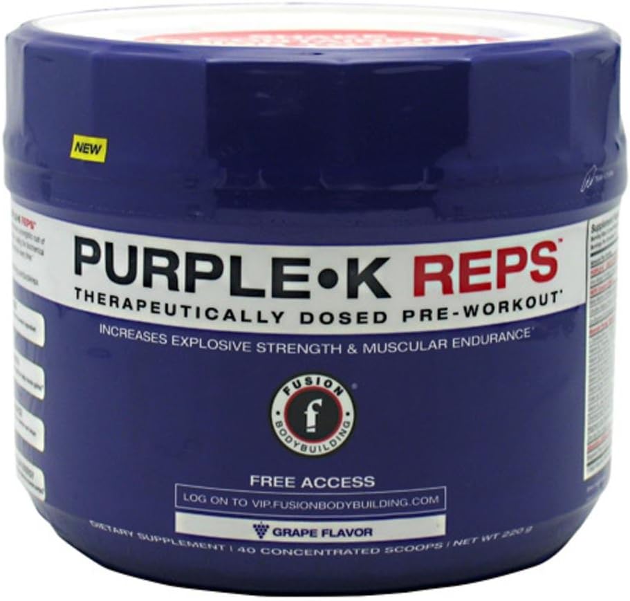 Fusion Bodybuilding Purple-K Reps Grape 220 grams