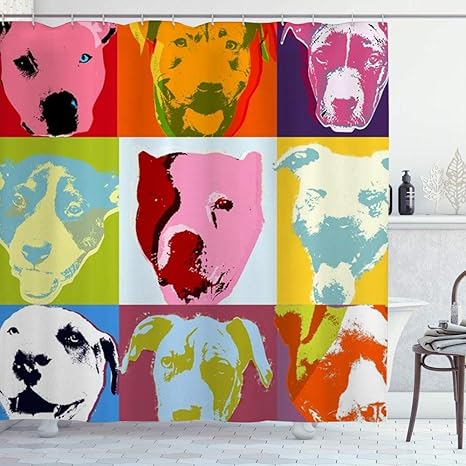 Amazon Kapanou 防水 シャワーカーテン 犬の顔ポップアート かわいいシャワーカーテン ユニットバス バスルーム 芸術の装飾 180cmx180cm バスフック付き 取り付け簡単 シャワーカーテン ホーム キッチン オンライン通販 Amazon Kapanou 防水 シャワーカーテン 犬の顔ポップアート かわいいシャワーカーテン ユニットバス バスルーム 芸術の装飾 180cmx180cm バスフック付き 取り付け簡単 シャワーカーテン ホーム キッチン オンライン通販