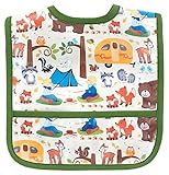 AM PM Kids! Laminated Bib, Camping, Small