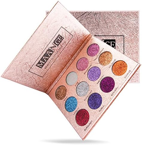 Eyeshadow,12 Colors Eyeshadow Palette Matte Shimmer Luxury Golden Matte Nude Highly Pigmented Eye Shadow Palettes