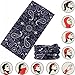 VANCROWN Headwear Head Wrap Sport Headband Sweatband 220 Patterns Magic Scarf 12PCS & 6PCS 12 in 1 By (6PCS.Paisley 2)