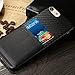 iPhone 8, 7 Case, Premium PU Leather Case with Credit Card Slot Holder, VIFLYKOO Pretty Texture Ultra Slim Lightweight Soft Back Cover Case (Black)