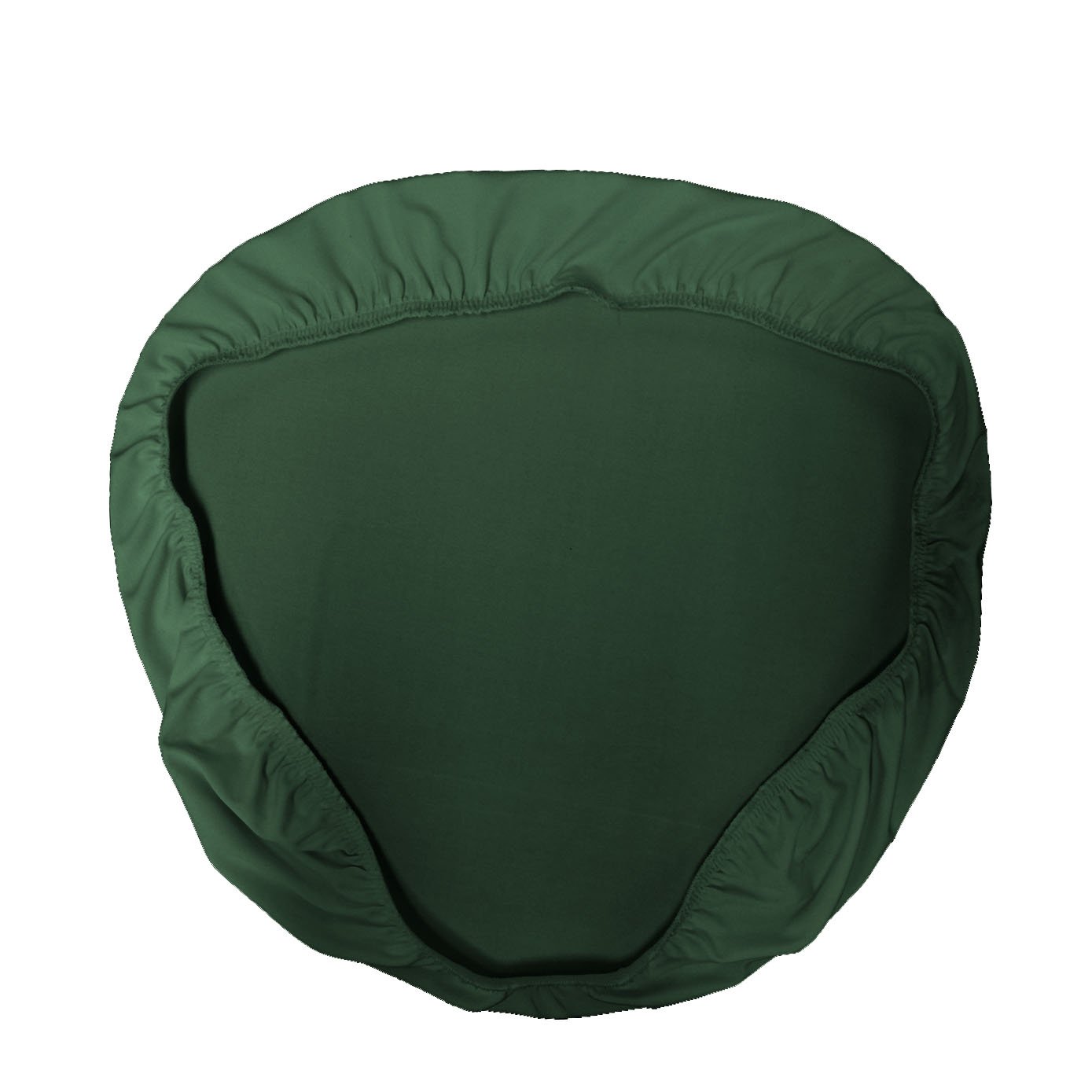 LA Linen Spandex Chiavari Chair Cushion Cover (4 Pack), Hunter Green, Solid, Microfiber Polyester, 38.1 x 38.1 x 0.05 cm