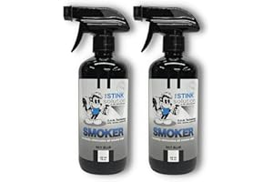 The Stink Solution Smoke Odor Eliminator Spray - Completely Remove Smoke Smell From House, Car, Clothes, Hands, Hair, & More - Best Odor Eliminator For Smoke - Sky Blue Fragrance - 2 16 oz Bottles