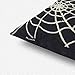 Phantoscope Happy Halloween Embroidery Spider Web Rectangle 100% Cotton Throw Pillow Case Cushion Cover 12 x 20 inches 30cm x 50cm