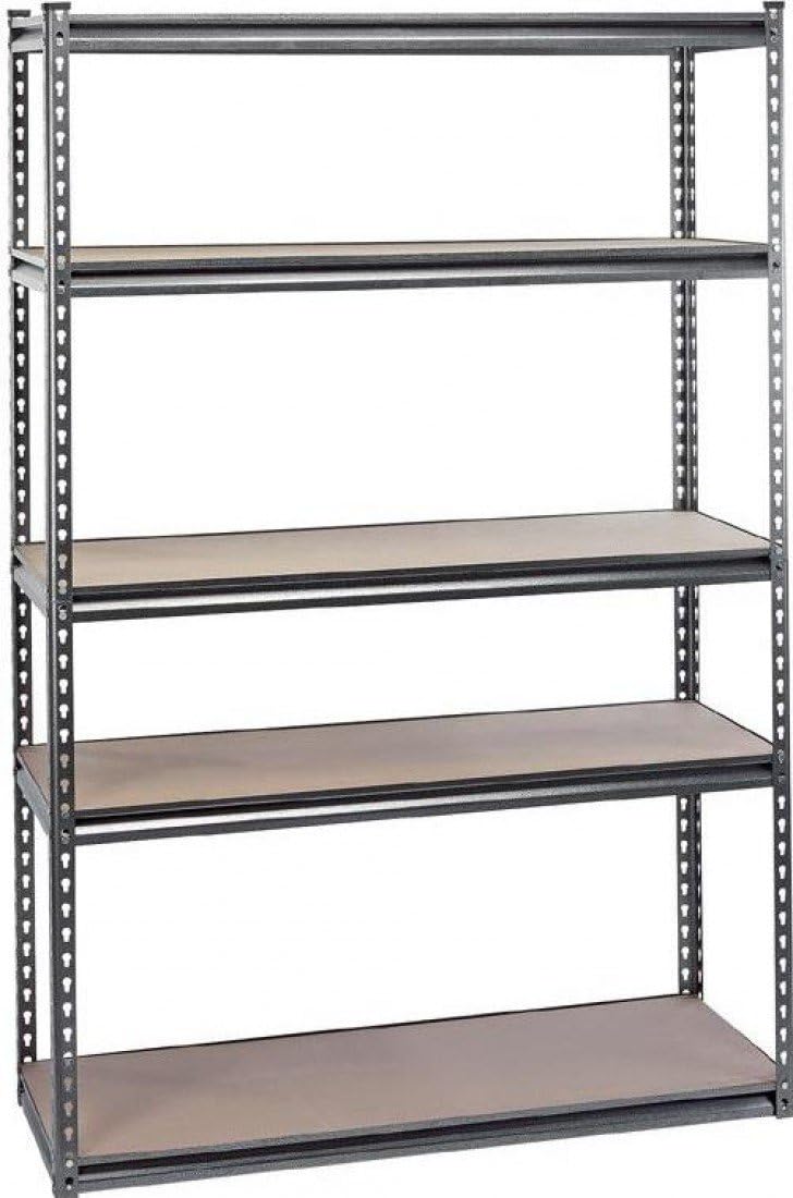 Draper 21663 Expert Steel Shelving Unit with Five Shelves, 1220mm x 450mm x 1830mm, Blue