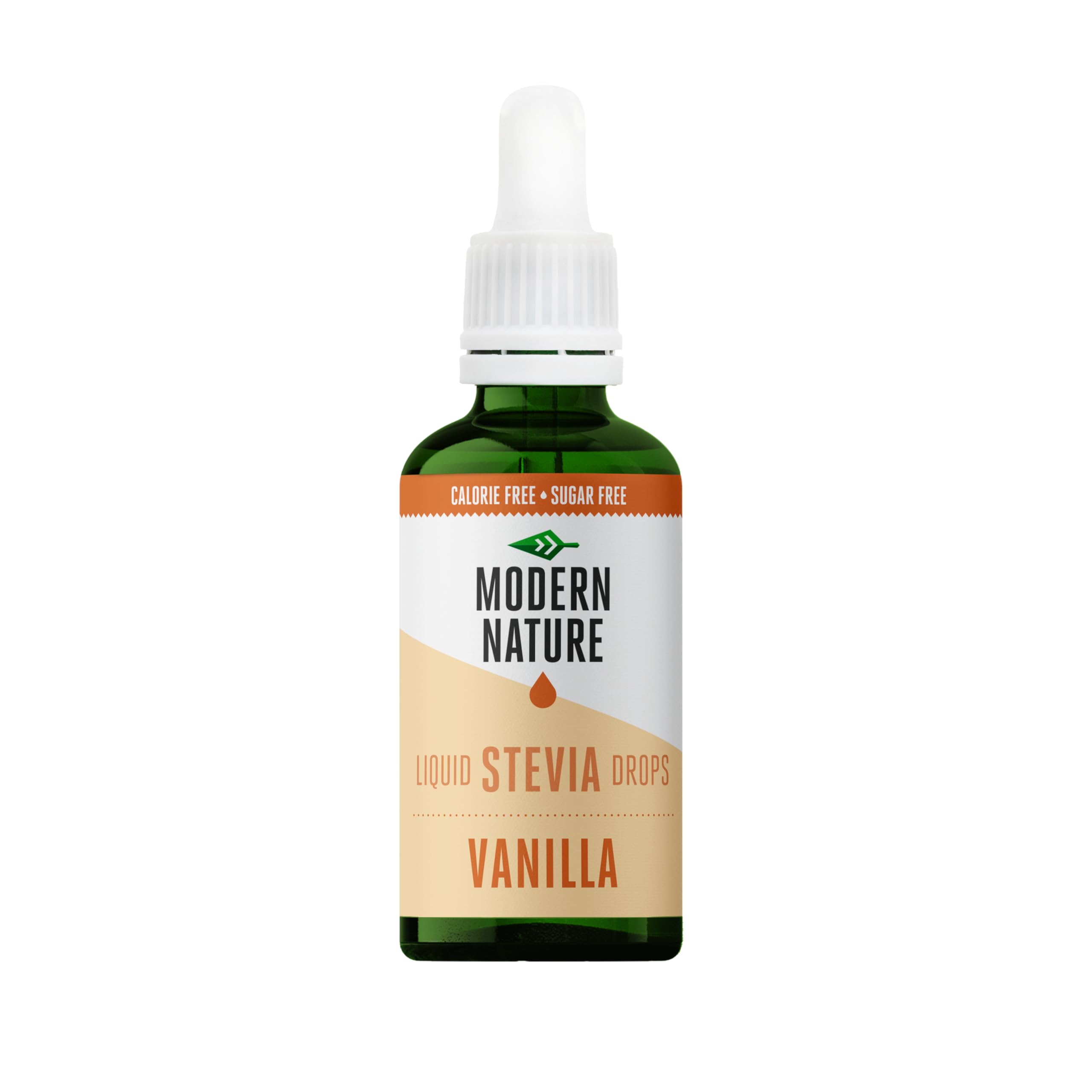 Modern Nature Vanille Stevia Flüssig - Flavour Drops - Stevia Zucker - Stevia Drops Süßstoff - Liquid Aroma Geschmacks Tropfen - Zero Sirup Zuckerfrei Ohne Kalorien Alternative Süßungsmittel 50ml