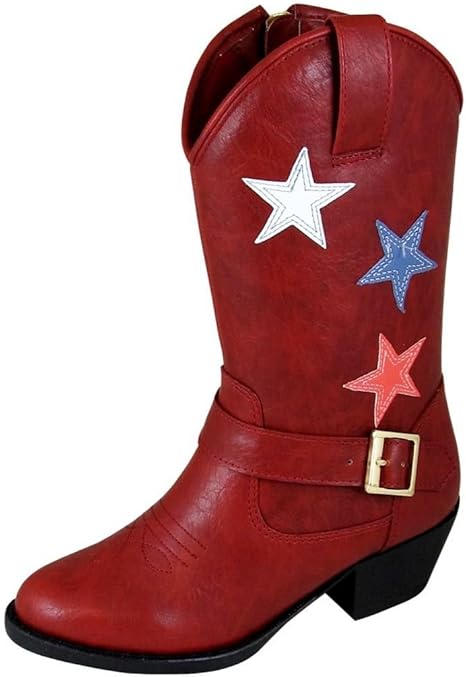 bright red cowboy boots