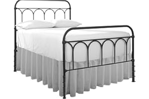 COTTINGON Ruffled Bed Skirt with Split Corners-Dust Ruffle - 24" Drop 100% Microfiber Soft,Sheen & Luxurious Look - Bed Skirts (Light Grey -Queen)