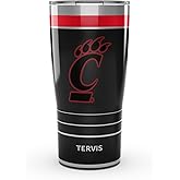 Tervis Traveler Cincinnati Bearcats - Night Game Triple Insulated Tumbler Travel Cup Keeps Drinks Cold & Hot, 20oz, Stainless Steel
