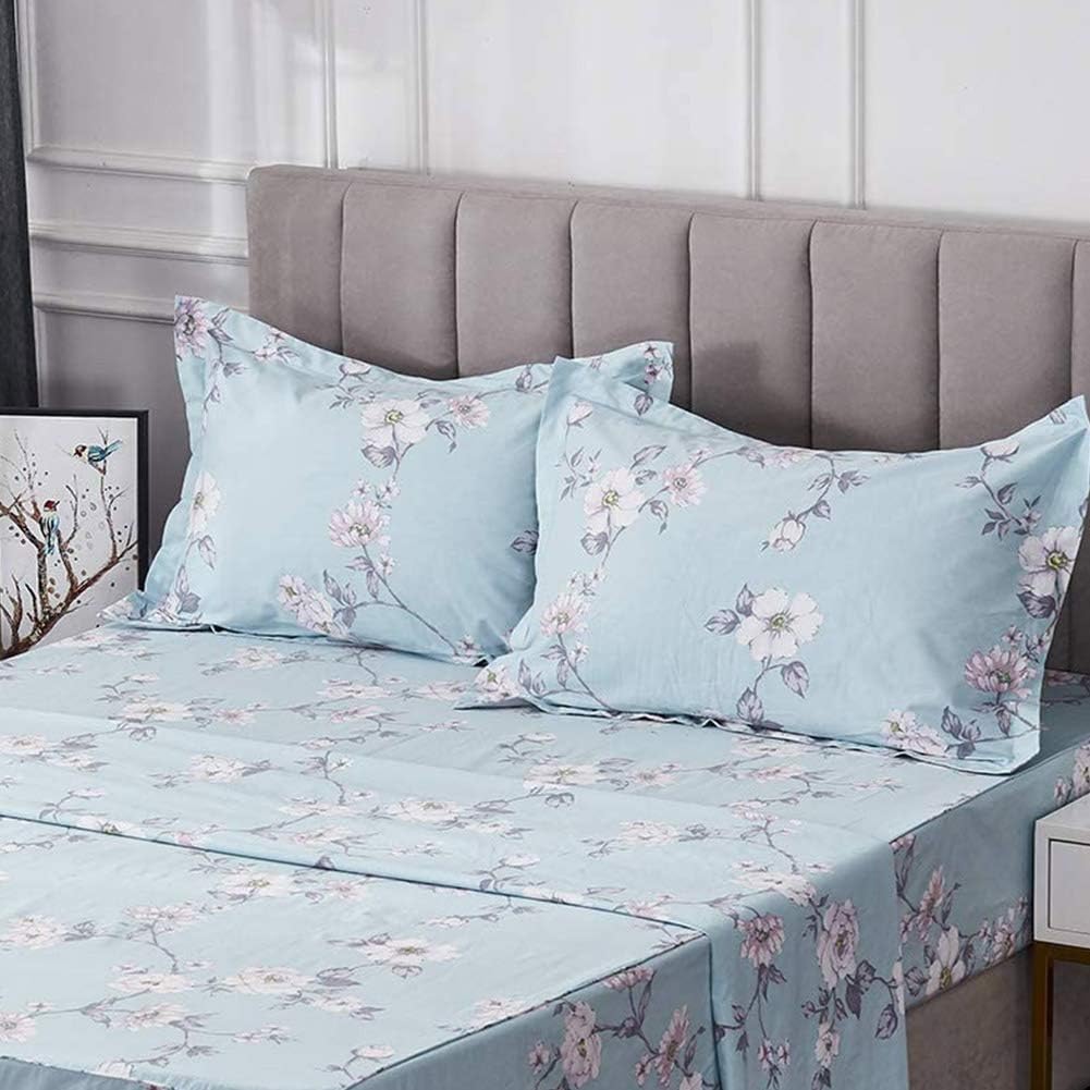 FADFAY Shabby Floral Bed Sheet Set Queen Size Premium 100