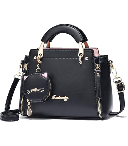 Sac à Main Femme Cuir Synthétique Grand Fourre-Tout Multi-Poches Décontracté - Grande Capacité Noir 36x12x30 Cm