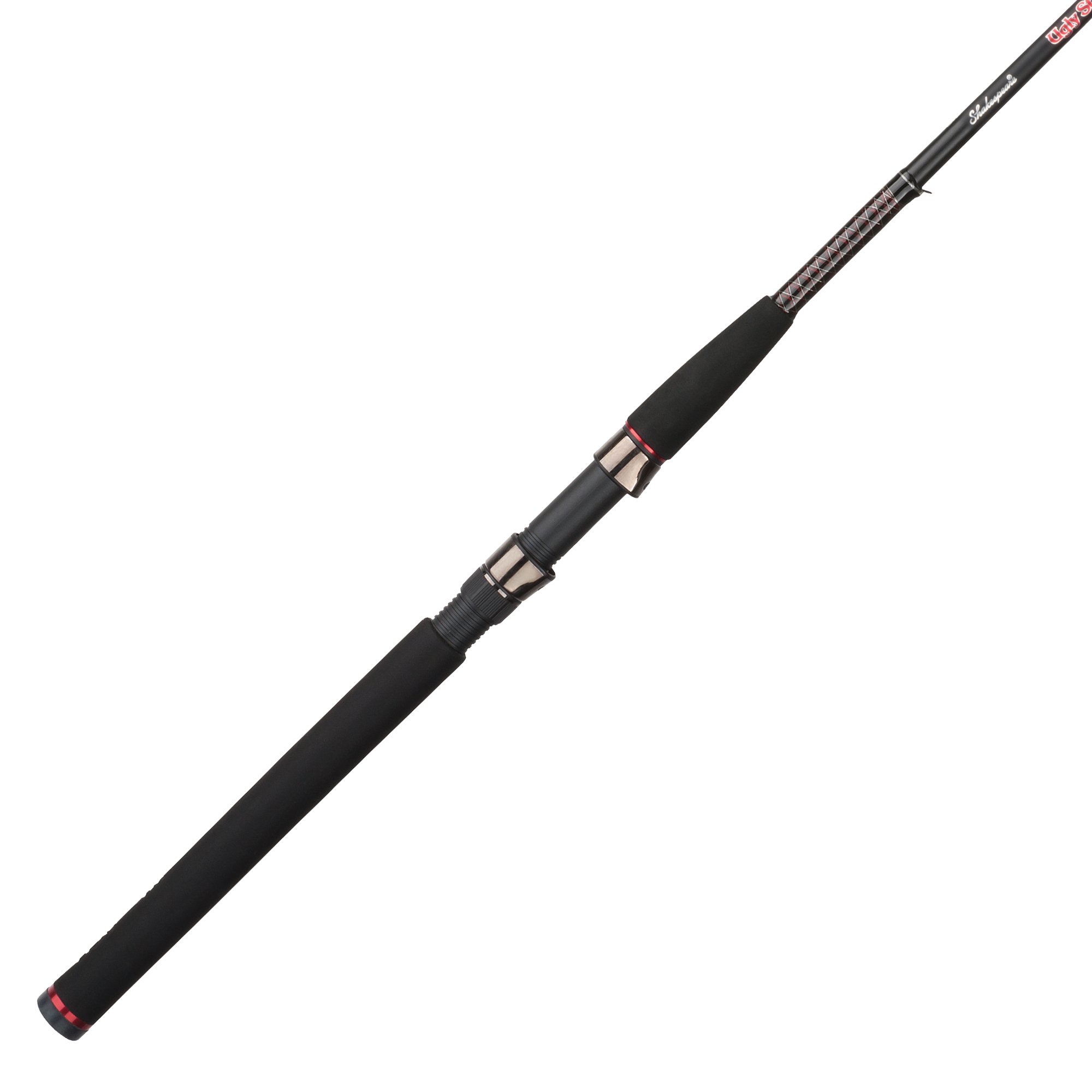 Photo 1 of Ugly Stik 6’6” GX2 Spinning Rod, Three Piece Spinning Rod, 8-20lb Line Rating, Medium Heavy Rod Power, Moderate Fast Action, 1/4-3/4 oz. Lure Rating, Black