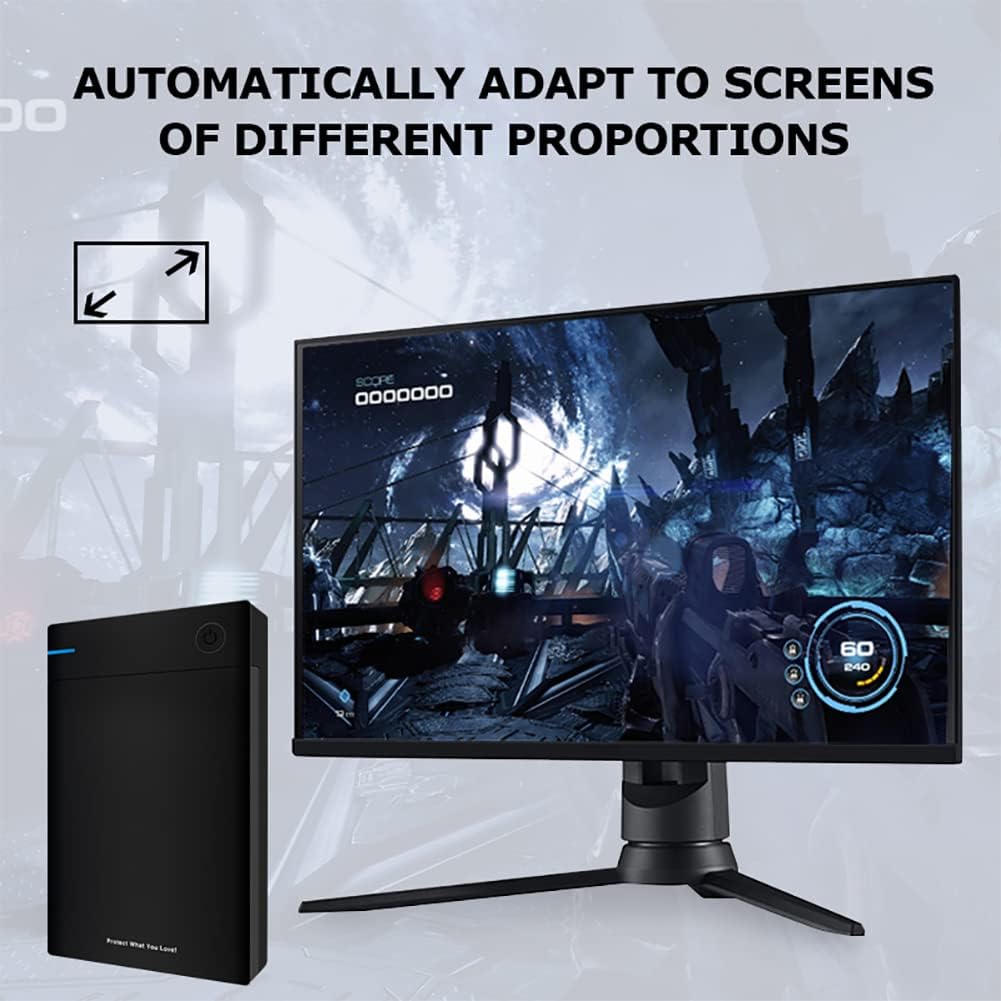 Kinhank 12tb Retro Game Hard Drive with 96000+ Games, Retro Game Consoles Compatible with 400+ Emulators, Portable Game Hard Drive Disk Compatible with Win 7/8/10/11