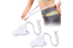Soft Tape Measure 2 Pack, 60 Inch / 150 cm Body Measurement Tape with Dual Sided Inches Centimeters, White Flexible Ruler for