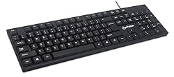 Manhattan Wired Computer Keyboard – Basic Black
