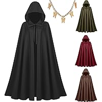Amazon.com: Medieval Costume Cloak with hood men Adult
