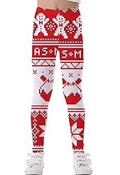 Timemory Girls Christmas Chic Leggings 3D Print