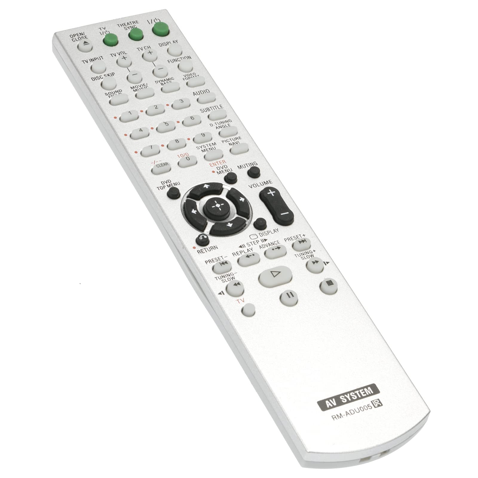 RM-ADU005 Replacement Remote Control Fit for Sony Home Theatre System Sony Home Theatre DAV-DZ530 DAV-DZ630 DAV-DZ20 DAV-DZ30 DAV-DZ230 DAV-DZ231 HCD-DZ530 HCD-DZ630 HCD-DZ20