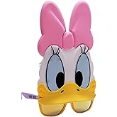 Sun-Staches Disney Official Daisy Duck Sunglasses | Vacation, Park or Costume Accessory | UV 400 | One Size Fits Most Adults