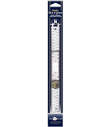 Helix Shatterproof Ruler Plastic Ruler Helix Oxford Shatter Resistant Ruler - 12 Inch / 30cm ...