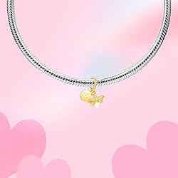 Alstade Gold Night Glow Firefly Dangle Charm 925