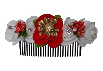 Aairaa Flower Comb Clip For Hair Styling Wedding Hair Comb Clip