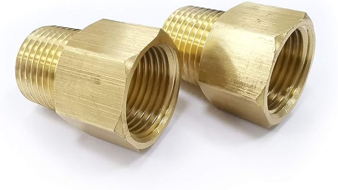 Leakproof Brass Pipe Adapter 1/2Inch G Female To Male Thread Plumbing Fittings For Outdoor Irrigation Use 2pieces - View #9
