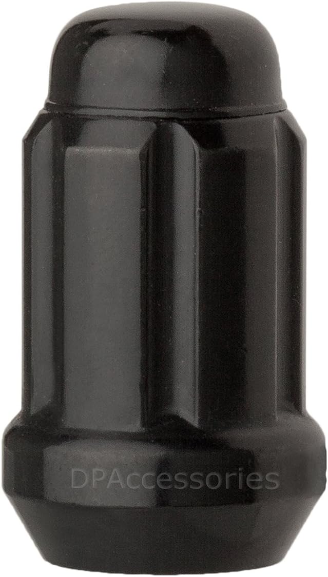 DPAccessories D5246P-2308/20 20 Black 12x1.5 Closed End Spline Tuner Lug Nuts for Aftermarket Wheels Wheel Lug Nut: Automotive