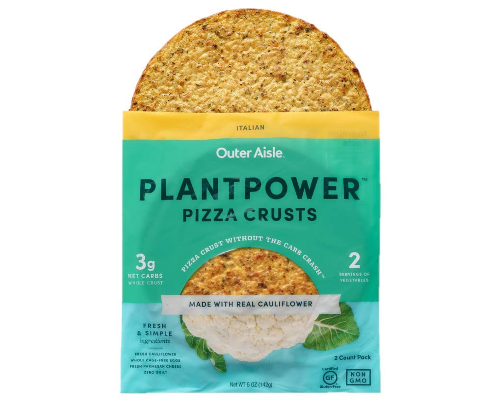 Outer Aisle Gourmet Cauliflower Pizza Crusts Paleo Friendly, Keto