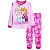 youenyou Toddler Girls Long Sleeve Elsa/Pink Pajamas Sets Pjs Cotton Infant Kids