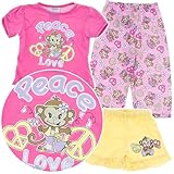 Pink Peace and Love Pajamas for Baby and Toddler Girls Pink Peace and Love Pajamas for Baby and Toddler Girls