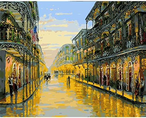 YKCKSD Jigsaw Puzzle 1000 Piece European City Building Diy Wall Decor Coloring Room Decor Wall Art