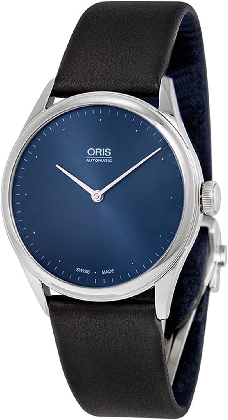 Oris Thelonious Monk Limited Edition Blue Dial Black Leather Mens Watch 732-7712-4085SET