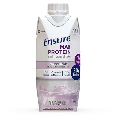 Buy Ensure Max Protein Nutritional Shake With 30g Of High Quality Protein 1g Of Sugar High Protein Shake Mixed Berry 11 Fl Oz Pack Of 12 132 Fl Oz Online In South Africa B07nlq5v6m