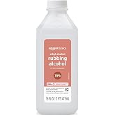 Amazon Basics 70% Ethyl Rubbing Alcohol First Aid Antiseptic for Cuts, Scrapes and Burns, Unscented, 16 fl oz (Previously Sol