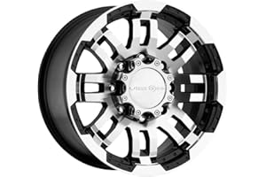 Vision Warrior 375 Gloss Black Machined Face Wheel (17x8.5"/8x165.1mm)