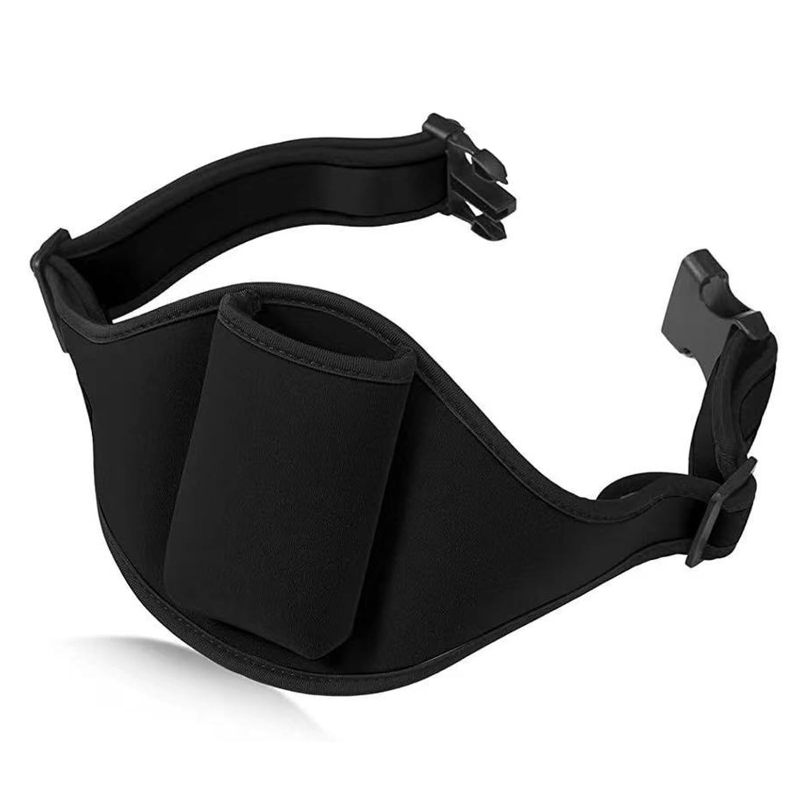 Mic Belt, Microphone Belt, Microphone Belt Pouch, Microphone Belt Holder, Microphone Pouch Carrier Holder, Mic Carrier Belt, Adjustable for Fitness Instructors Theater Speakers Public Speaking,Black