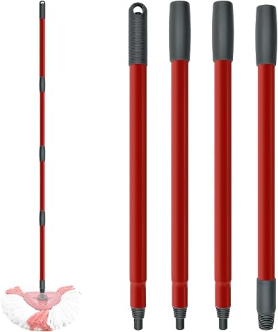 Aiyiried Mop Handle Vileda Turbo Spin EasyWring Replacement Adjustable Iron