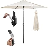 VonHaus Parasol 2.7M Garden Patio Umbrella with Tilt Hand Crank UV30+ view 1