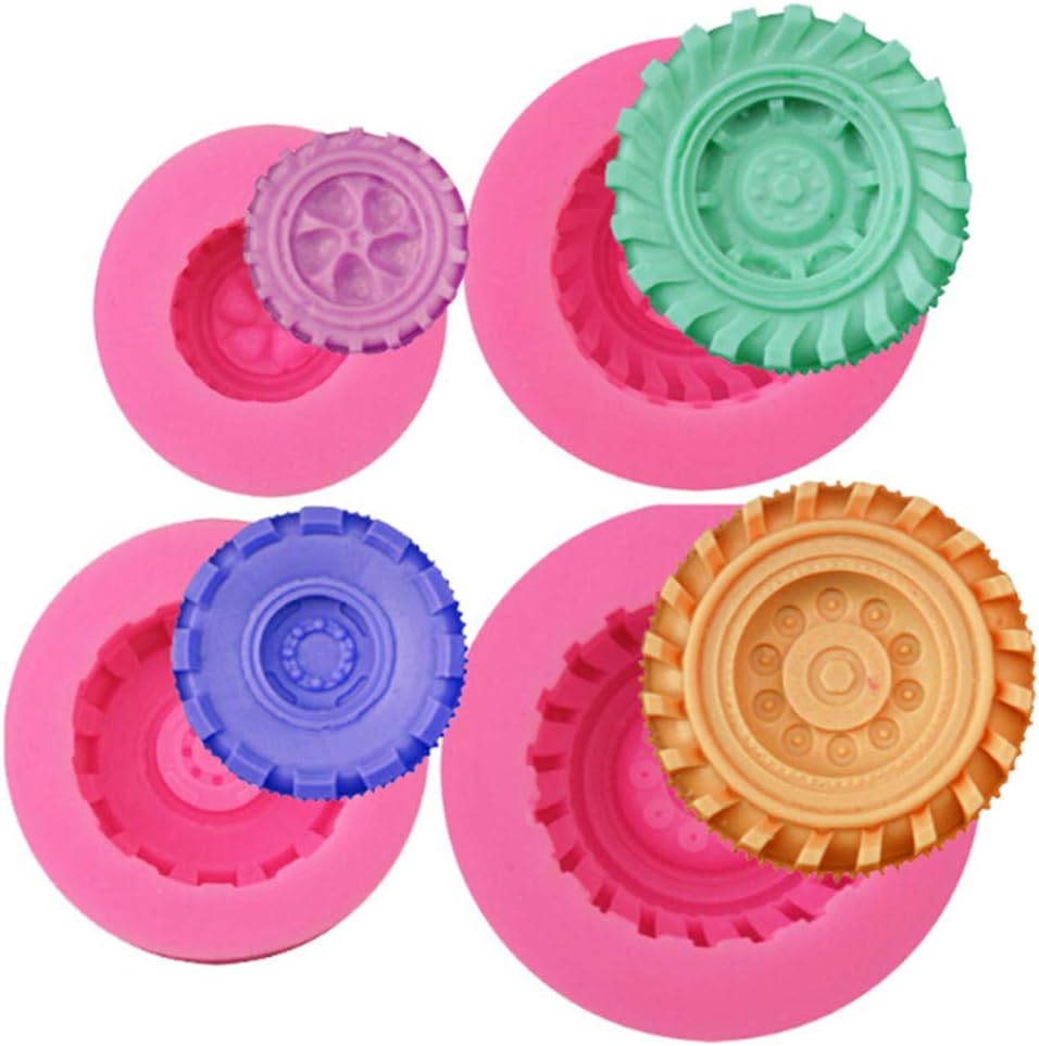 gd In Jomsk Voiture Moto Pneus Roue Moule En Silicone Fondant Gateau Au Chocolat Savon Decoration Outils Loisirs Creatifs Fabrication De Savon