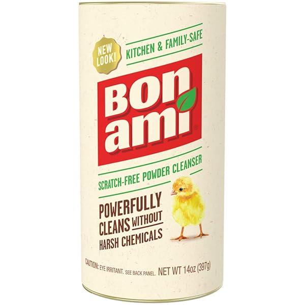 BON AMI POWDER CLEANSER FOR KITCHENS & BATHROOMS – ALL TYPES OF SURFACES, CLEANS GRIME & DIRT, POLISHES SURFACES, ABSORBS ODORS (SINGLE 1 PACK)