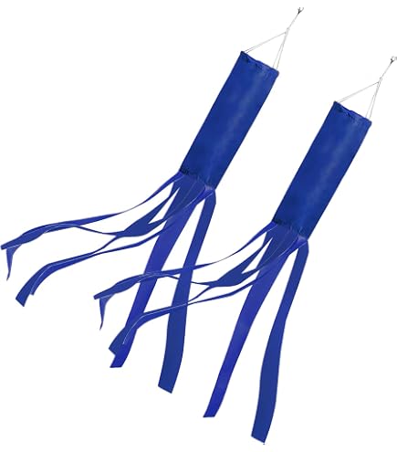 MSFHHA Polizei-Flaggen Windsack 2er Pack – Nylon, 152x15 Cm Für Garten, Balkon & Partys