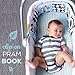 Kolamom Clip-On Baby Pram Carriage Crib Stroller Cloth Books Crib Bumper Crinkle Soft Book for Babies Early Development Learning & Education Toys for Newborn Infants Toddlers Children Kids (cat)