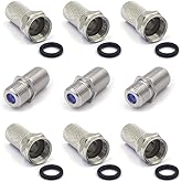 VCE Coaxial Cable Connector 6 Pcs with 3 Pcs Combined Format, 3GHz Coax Coupler for Coaxial Cable Extender, TV Cable Repair, 