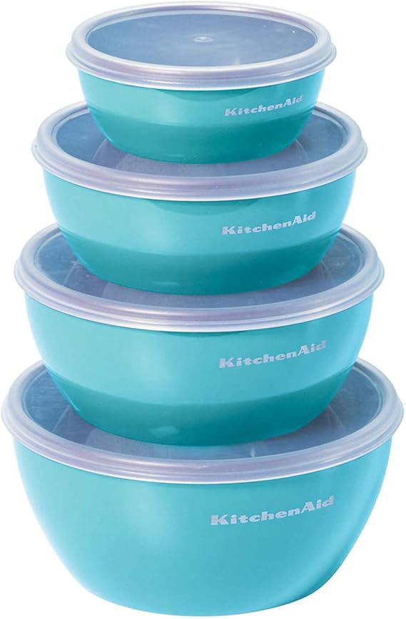 KitchenAid KC176BXAQA Classic Prep Bowls, Set of 4, Aqua Sky Amazon.ca
