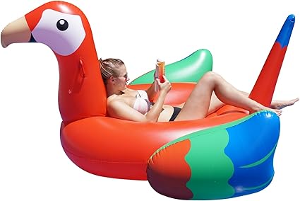 giant parrot pool float
